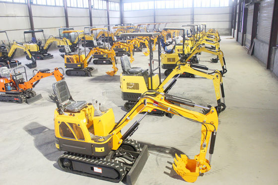 1100 mm Chassisbreedte HUAQI Mini Graafmachine 1 Ton 2 Ton 3 Ton voor het graven tot 2000 mm