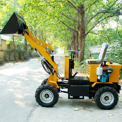 0.8 ton Frontal Compact Mini Front Loader 1 cbm Bucket Capacity voor restaurant