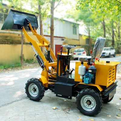 0.8 ton Frontal Compact Mini Front Loader 1 cbm Bucket Capacity voor restaurant