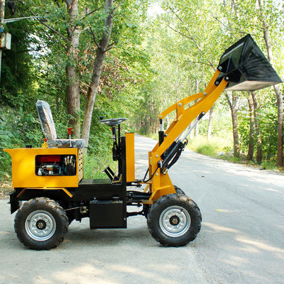 0.8 ton Frontal Compact Mini Front Loader 1 cbm Bucket Capacity voor restaurant