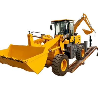 Bouwwerk Dieselmotor voorlader Backhoe loader met 3 ton wiellader