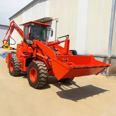 Bouwwerk Dieselmotor voorlader Backhoe loader met 3 ton wiellader