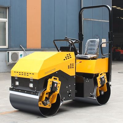 Kleine trillende mini-compactor wegroller met 560 mm voorwiel van staal