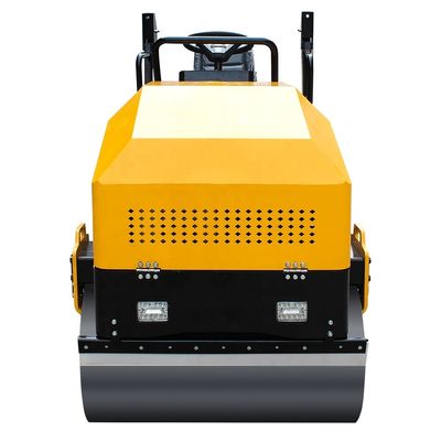 Stalen wielbreedte 1000 mm x 2 wegroller voor kleine asfaltwegen en grondverdichting
