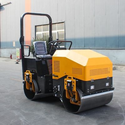 Stalen wielbreedte 1000 mm x 2 wegroller voor kleine asfaltwegen en grondverdichting