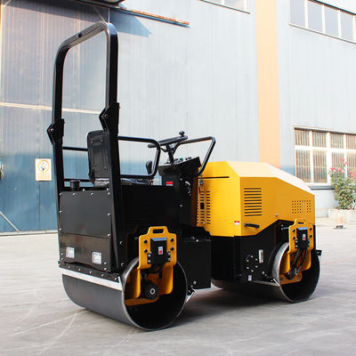 Stalen wielbreedte 1000 mm x 2 wegroller voor kleine asfaltwegen en grondverdichting