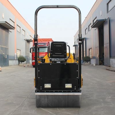 Stalen wielbreedte 1000 mm x 2 wegroller voor kleine asfaltwegen en grondverdichting