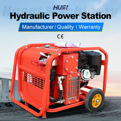 Hydraulische eenheid met een hoog doorstromingsproces voor reddingsapparatuur met benzinemotor