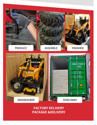 Bouwwerk Mini-Skid Steer Wheel Loader met HQ Hydraulische Valve en Epa Motor