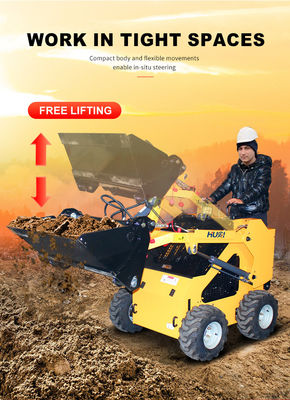 Krachtige 500 kg mini-skid steer loader met spoor 15,7 kW en 17,1 kW maximaal vermogen