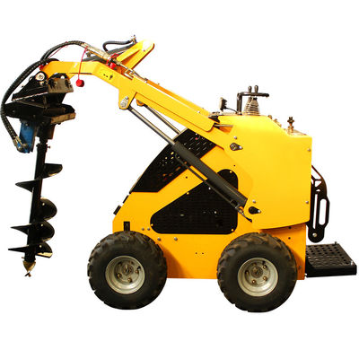Kleine landbouwmachines Mini-graver Wiel Type Mini-Skid Steer met Stratton-motor
