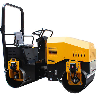 Mini-asfalt wegrolmachine 2 ton Dieselmotor en hydraulische trillingsfuncties