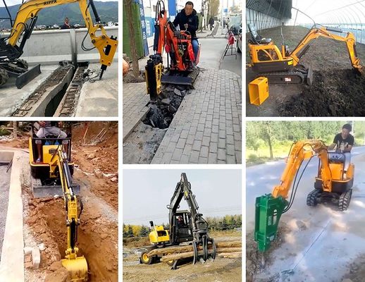 Standaard snelheid Mini Digger Compact Crawler Excavator met gratis verzending