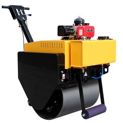 20KN Spannende kracht HQ-YL600 Enkele trommel Mini Walk Behind Trilwegwals Handwalsverdichter