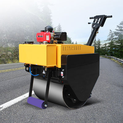20KN Spannende kracht HQ-YL600 Enkele trommel Mini Walk Behind Trilwegwals Handwalsverdichter