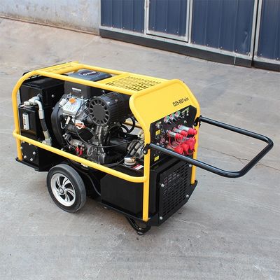 Draagbare diesel aangedreven hydraulische aandrijflijn met schroefpomp en 18L tankcapaciteit