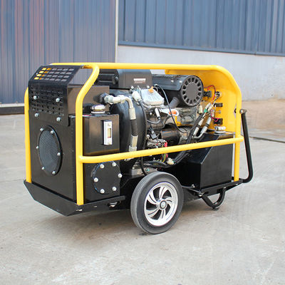 Draagbare diesel aangedreven hydraulische aandrijflijn met schroefpomp en 18L tankcapaciteit