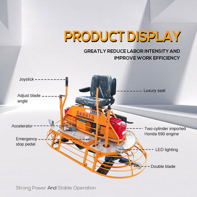 2019*1040*1250mm Rijtype Trowelmachine HQ-100W 410KG Betonhelikopter Betonkrachttrowel
