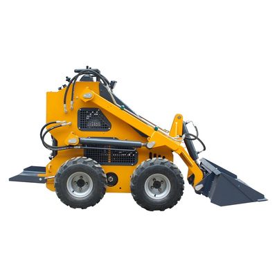 420 Wheel Skid Steer Loader met 4 in 1 Bucket Klant vereiste en betaalbaar