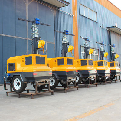 Gebouw Mobiele lichttoren trailer gemonteerde dieselgenerator mobiele lichttoren