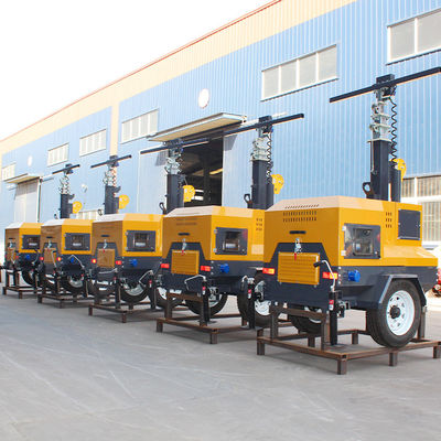 Gebouw Mobiele lichttoren trailer gemonteerde dieselgenerator mobiele lichttoren