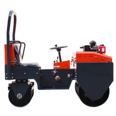 High Power 8HP 1Ton Ride-on Mini Vibratory Roller voor kleine wegbouw