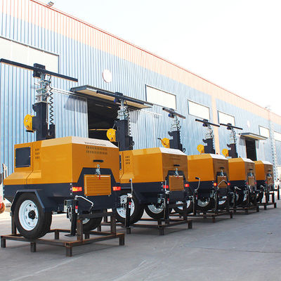 Mobiele hydraulische/handmatige dieselverlichtingstoren met een lichtdoeltreffendheid van 65lm/w