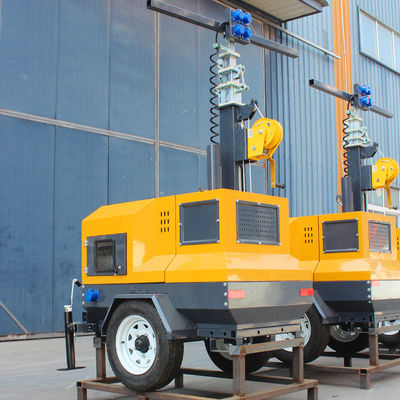 Mobiele hydraulische/handmatige dieselverlichtingstoren met een lichtdoeltreffendheid van 65lm/w