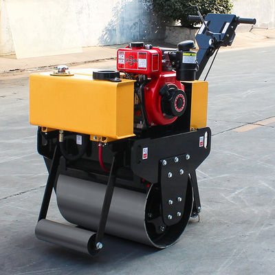 Stap achter een enkele trommelrol HQ-YL600C Vibratory Road Roller 0,3 Ton met 5,5 KW Power