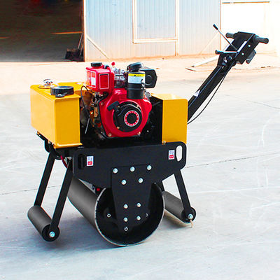 Stap achter een enkele trommelrol HQ-YL600C Vibratory Road Roller 0,3 Ton met 5,5 KW Power