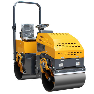 1 ton trillende asfaltcompressor met dubbele trommelrol en ChangchaiL12-motor
