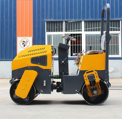 1 ton trillende asfaltcompressor met dubbele trommelrol en ChangchaiL12-motor