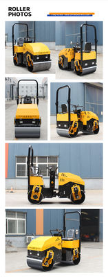 5.5L brandstoftank 1,5 ton Volle hydraulische bouwmachines wegroller voor wegreparatie