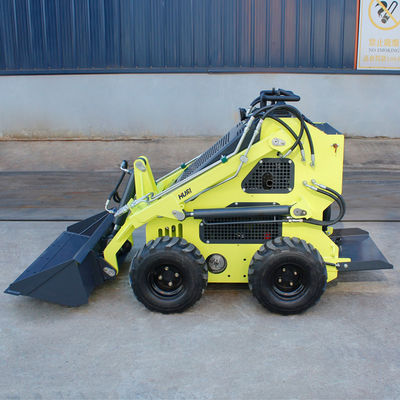 Mini skid steer loader met boor en draaiende screening emmer voor verschillende terreinen