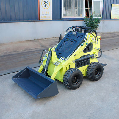 Mini skid steer loader met boor en draaiende screening emmer voor verschillende terreinen