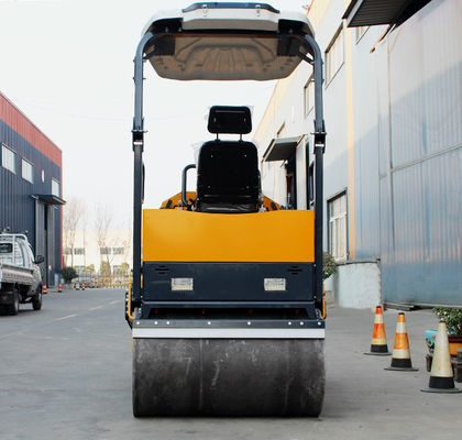 Huade Hydraulische Pomp HQ-YL1200 3 ton Dubbel Drum Vibratory Mini Road Roller Compactor