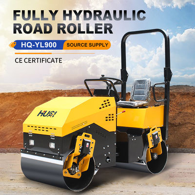 70Hz Opwinding Frequentie 1.5t Dubbelwiel Volledig hydraulisch Europese standaard motor Road Roller