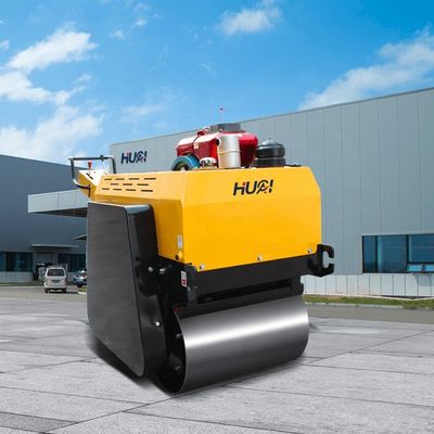Ga achter de dubbele trommel trillingscompressor met HUAQI hydraulische pomp en HONDA motor