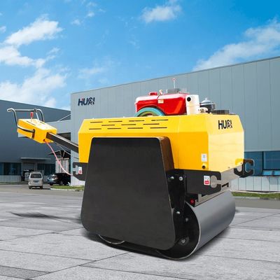 Ga achter de dubbele trommel trillingscompressor met HUAQI hydraulische pomp en HONDA motor