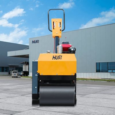 Ga achter de dubbele trommel trillingscompressor met HUAQI hydraulische pomp en HONDA motor