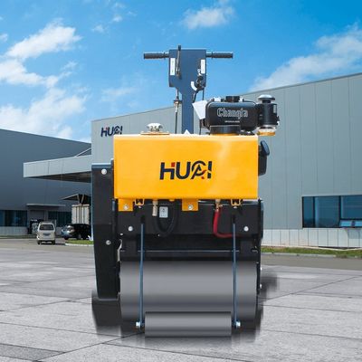 High Walk Behind Single Drum Vibratory Roller met staal wiel grootte en gratis verzending