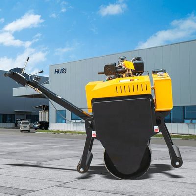 High Walk Behind Single Drum Vibratory Roller met staal wiel grootte en gratis verzending
