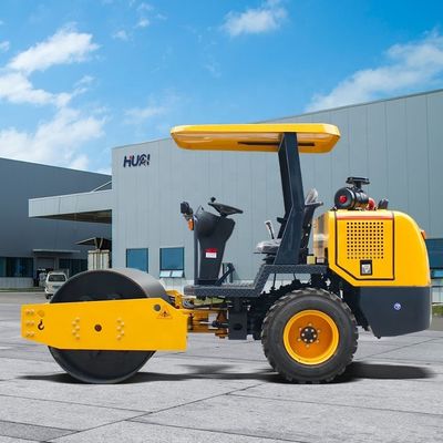 Hoge trilling dubbele drum road roller 2000 dollar 70Hz trillingsfrequentie