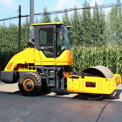 Rijden op trillende single drum 6000 kg Asfalt Ground Road Rollers Voor Asfalt Leging