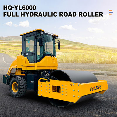 Industriële compactormachine Hydraulische trillende wegrol voor glad asfalt