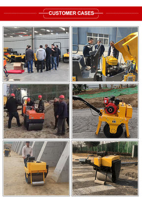 Eenvoudige drum 5 ton 10 ton 12 ton 14 ton 16 ton wegroller met 88 W