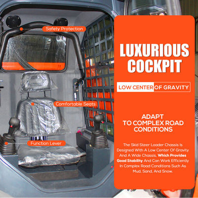 Gratis verzending Euro 5 EPA Steering diesel Multi Function Mini Steering Loader Prijs