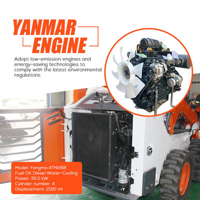Super Power Electric Mini Skid Steer Loader Compact Skid Steer Loader Voorste Mini Loader